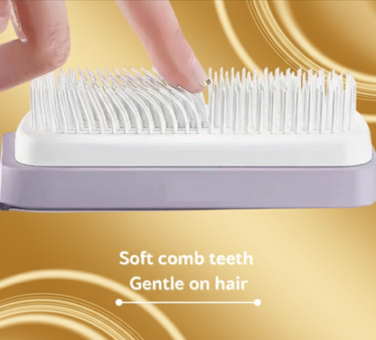 Self-Cleaning Hair Brush — Smooth & Shiny Hair